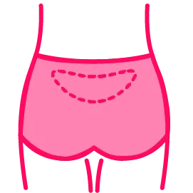 温女子のポイント｜腰にも使うことができます。